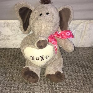 Elephant stuffed animal xoxo